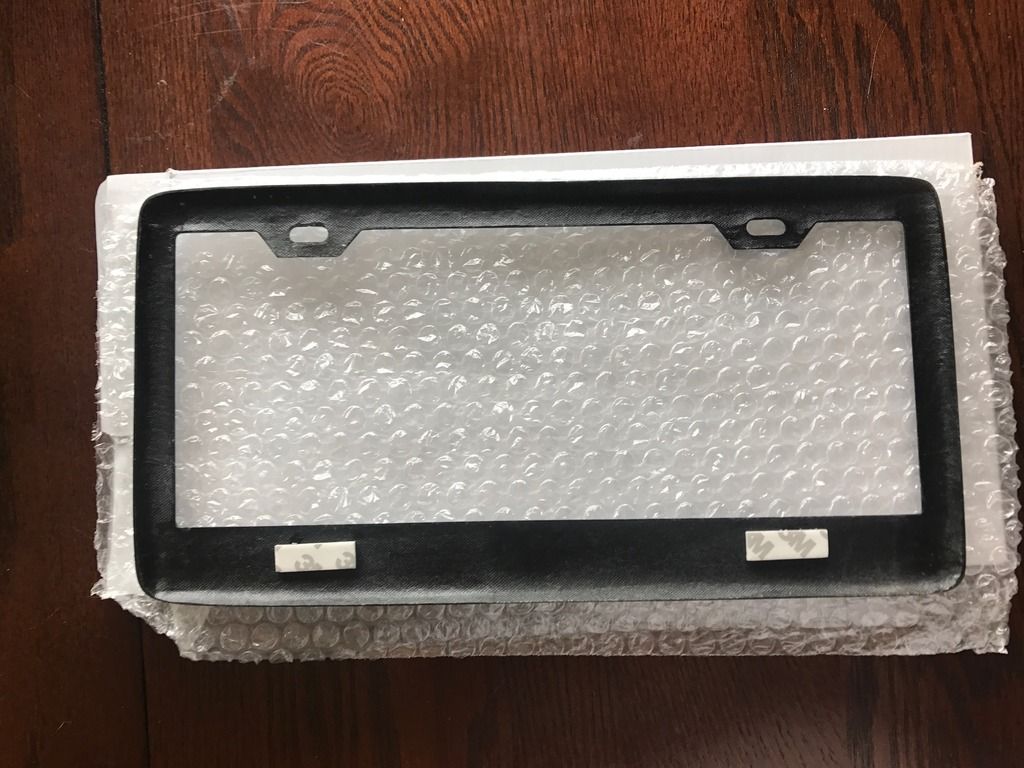 For Sale Handmade Carbon Fiber License Plate Frame Hellcat SRT